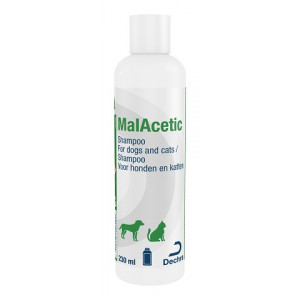 Afbeelding MalAcetic Shampoo hond/kat 230 ml. door Brekz.nl