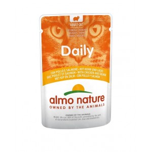 Afbeelding Almo Nature Daily Kip & Zalm 70 gram Per 30 door Brekz.nl