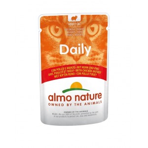 Almo Nature Daily met kip en rund natvoer kat (70 g) 30 x 70 g