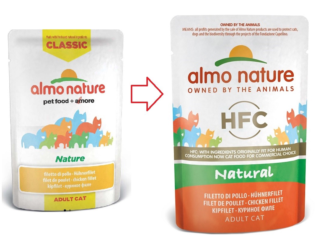 Almo Nature HFC Natural Kipfilet nat kattenvoer (24 x 55 g)