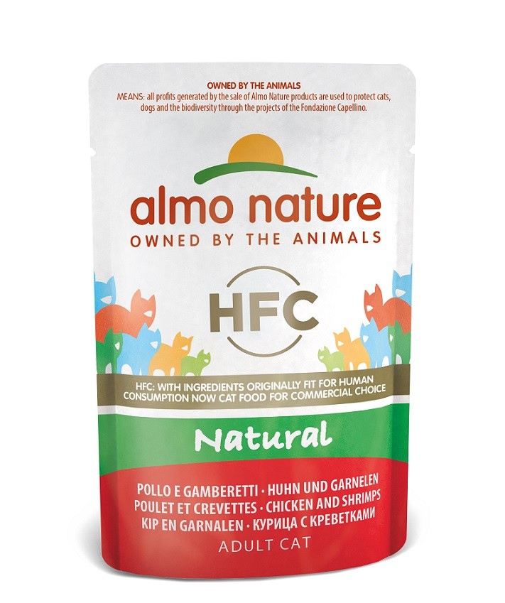 Almo Nature HFC Natural Kip met Garnalen (55 gram)