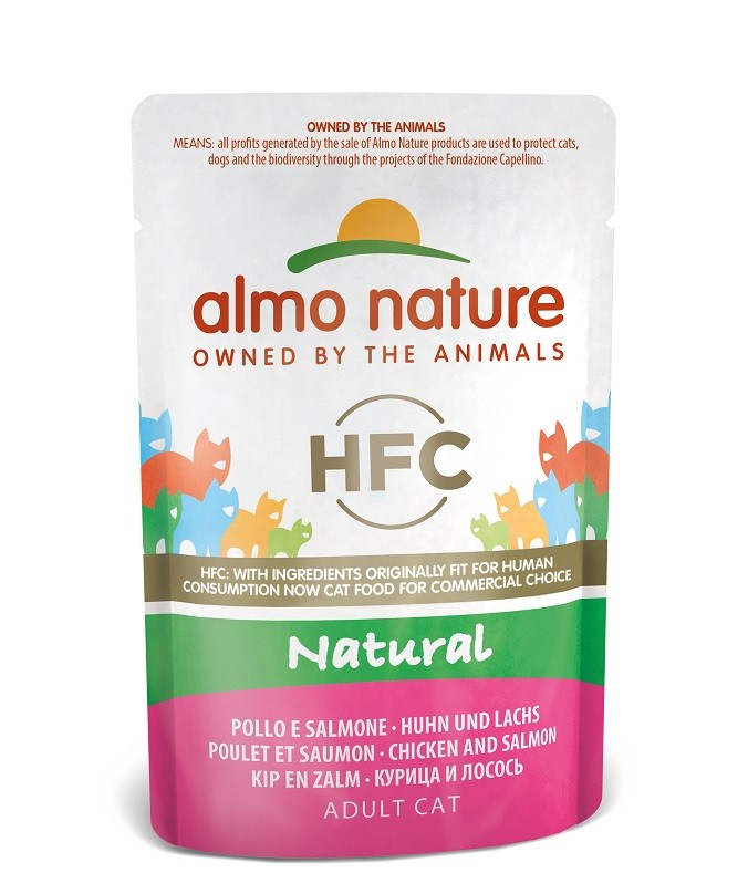 Almo Nature HFC Natural Kip met Zalm (55 gram)