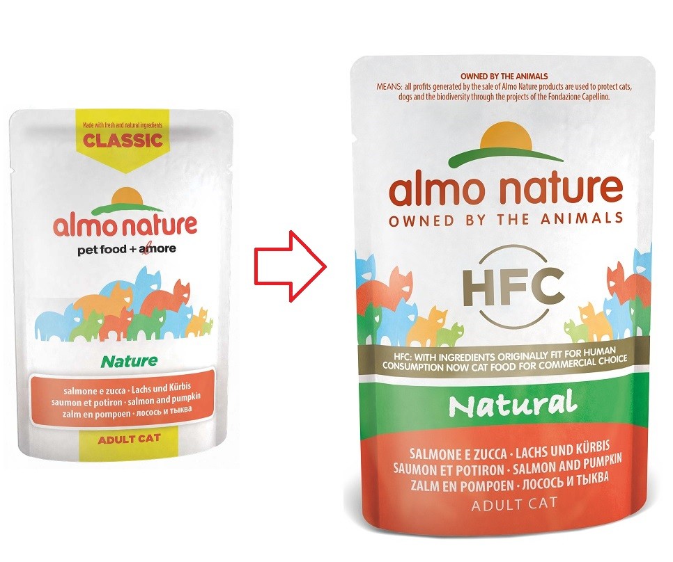 Almo Nature HFC Natural Zalm & Pompoen 55 gram