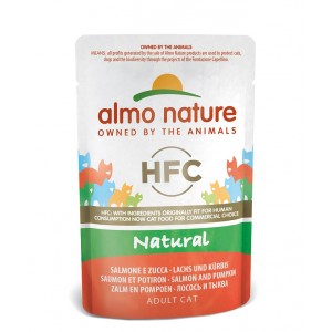 Almo Nature HFC Natural zalm met pompoen (55 gram) 24 x 55 gr