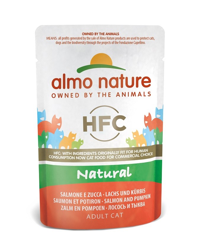 Almo Nature HFC Natural zalm met pompoen (55 gram)