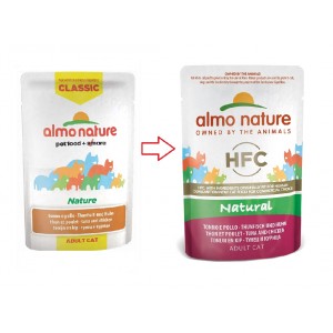 Almo Nature HFC Natural tonijn met kip natvoer kat (55 g)