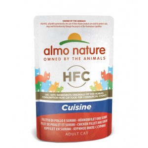 Afbeelding Almo Nature Classic Kipfilet & Surimi 55 gr Per 24 door Brekz.nl