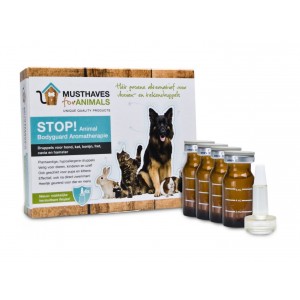 Afbeelding STOP! Animal Bodyguard Aromatherapie 4 x 8 ml door Brekz.nl