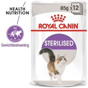 Afbeelding Royal Canin Pouch Sterilised kattenvoer In Saus door Brekz.nl