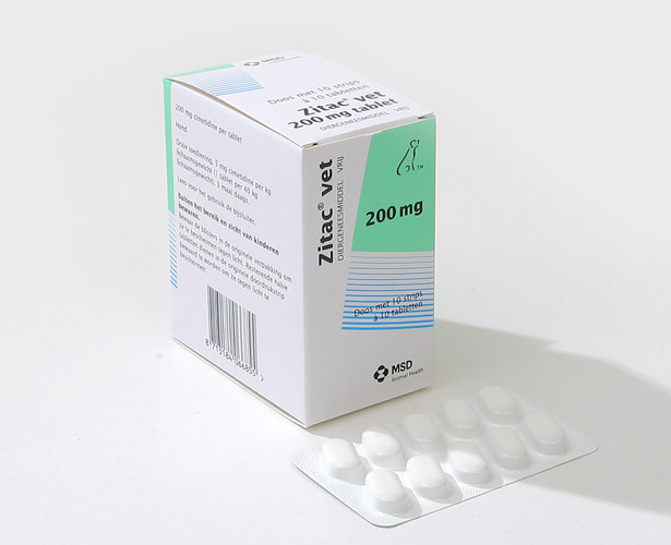 Zitac Vet 200 mg – hond 11 tot 60 kg (10 x 10 tabletten)