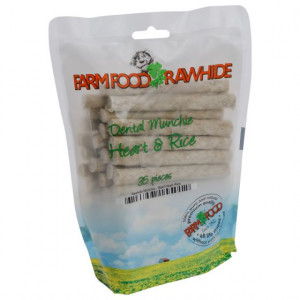 Afbeelding Farm Food Rawhide Dental Munchie Hart - 35 stuks 1 Zak door Brekz.nl