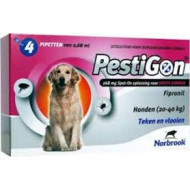 Pestigon Spot-On voor honden van 20 tot 40 kg 4 pipetten
