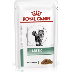 Afbeelding Royal Canin Veterinary Diet Diabetic zakjes 85 gram kattenvoer 12 zakjes door Brekz.nl