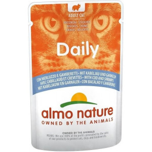 Almo Nature Daily met kabeljauw en garnalen natvoer kat (70 g) 30 x 70 g