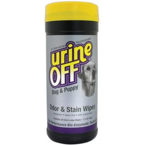 Afbeelding Urine Off Hond & Puppy Geur- en Reinigingsdoekjes 35 stuks Per verpakking door Brekz.nl