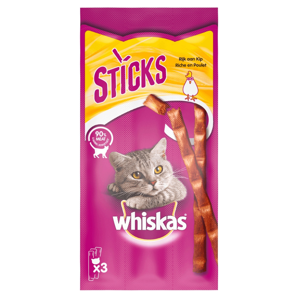 De lucht Conciërge muur Whiskas Sticks voor de kat goedkoop bestellen bij