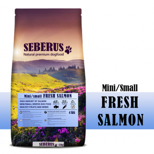 Afbeelding Seberus Mini/Small Fresh Salmon - natuurlijk graanvrij hondenvoer 1 kg door Brekz.nl