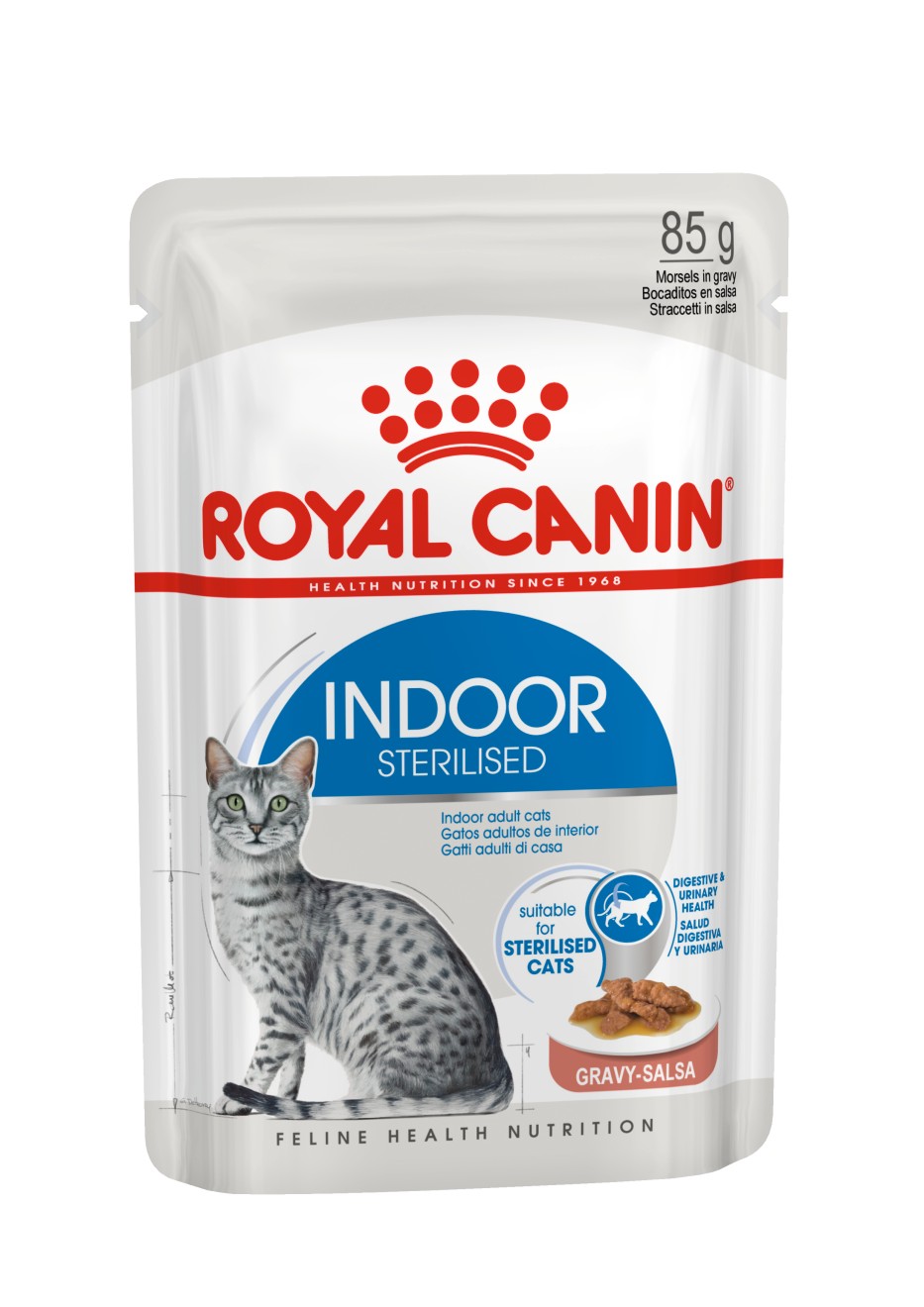 Afbeelding Royal Canin Sterilised Indoor in Gravy - 12 x 85 gram door Brekz.nl