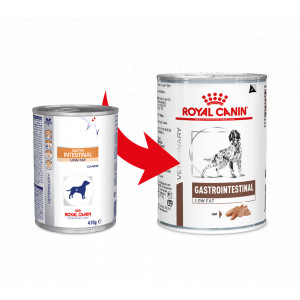 Royal Canin Veterinary Diet Gastro Intestinal Low Fat blik hondenvoer 1 tray (12 blikken)