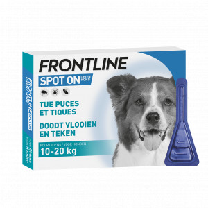 Afbeelding Frontline Spot on Hond M 4 pipetten door Brekz.nl