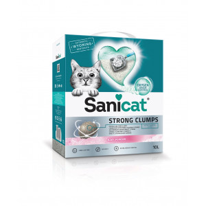 Afbeelding Sanicat Strong Clumps kattengrit 10 liter door Brekz.nl