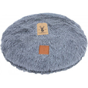 Afbeelding ligkussen rond badger grey 45cm Hondenkussens door Brekz.nl