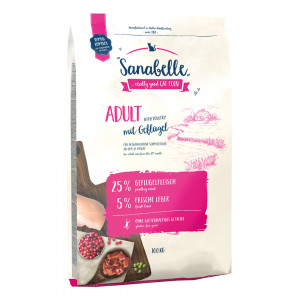 Afbeelding Sanabelle High Premium Adult Gevogelte kattenvoer 10 kg door Brekz.nl