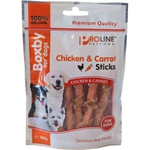 Afbeelding Boxby for dogs sticks Kip & Wortel 100 gram door Brekz.nl