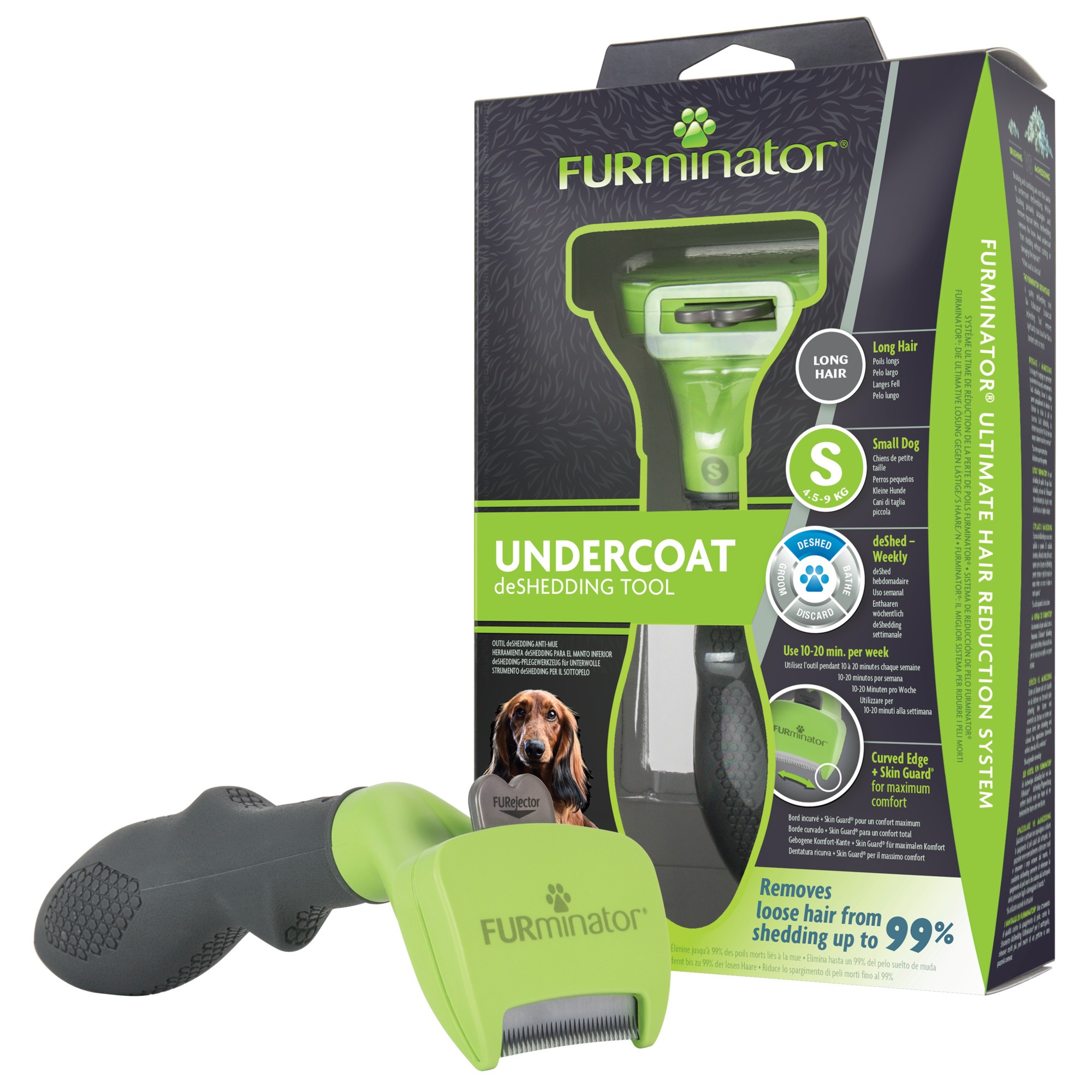 FURminator Undercoat DeShedding Tool hond lang haar