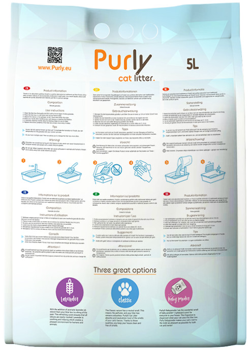 Purly silica kattengrit Classic