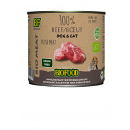 BF Petfood Biofood Organic 100% rundvlees natvoer hond & kat (200 g) 24 x 200 g
