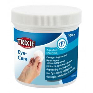 Trixie oogreinigingspads voor hond en kat 100 st Per 2 afbeelding