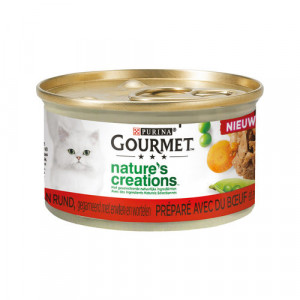 Afbeelding Gourmet Nature's Creations Rund nat kattenvoer 85g 24 x 85 gram door Brekz.nl