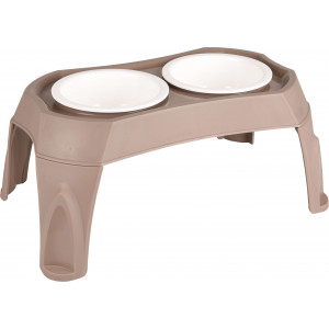 Afbeelding Voer-drinkbak set Mangi op standaard voor honden 2 x 675 ml door Brekz.nl