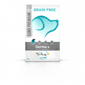 Afbeelding Euro Premium Grainfree Adult Derma+ Salmon & Potato hondenvoer 2 x 10 kg door Brekz.nl