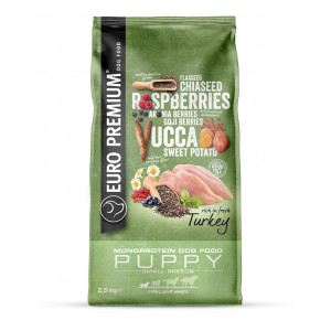 Afbeelding Euro Premium Small Puppy Turkey hondenvoer 2,5 kg door Brekz.nl