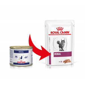 Afbeelding Royal Canin Veterinary Diet Renal 195 gr blik kattenvoer 1 tray (12 blikken) door Brekz.nl