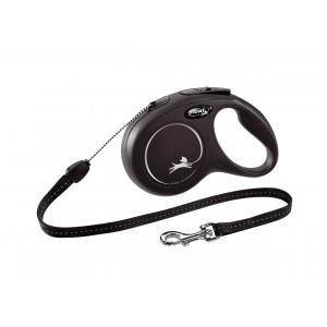 Flexi New Classic S Cord rollijn 8 meter Zwart afbeelding