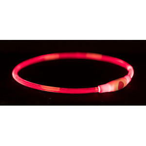 Flash lichthalsband 65 cm rood voor de hond 3 stuks