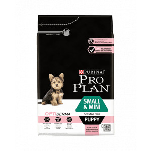 Afbeelding Pro Plan Small & Mini Puppy Sensitive Skin met Optiderma hondenvoer 3 kg door Brekz.nl