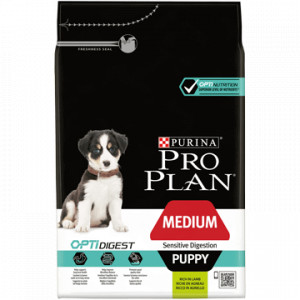 Afbeelding Pro Plan Medium Puppy Sensitive Digestion Optidigest Lam hondenvoer 3 kg door Brekz.nl