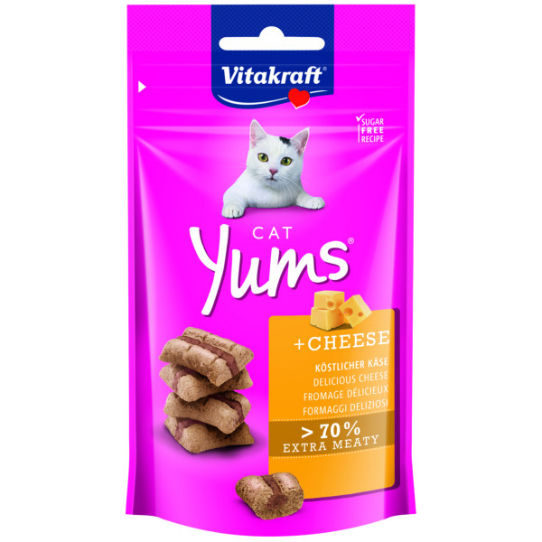 Vitakraft Cat Yums met kaas kattensnack (40 g) 3 verpakkingen