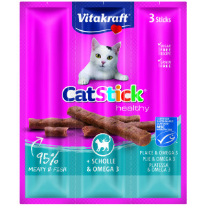 Vitakraft Catstick Healthy schol & omega-3 kattensnoep 20 x 3 sticks