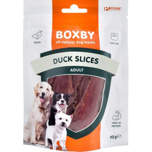 Afbeelding Boxby for dogs Duck Slices 90 gram door Brekz.nl