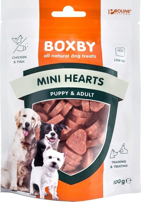 Boxby Mini Hearts hondensnack