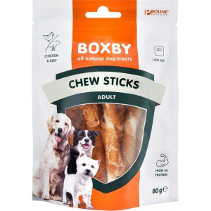 Boxby for dogs Chew Sticks met Kip 80 gram