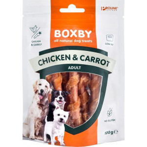 Afbeelding Boxby for dogs sticks Kip & Wortel 100 gram door Brekz.nl