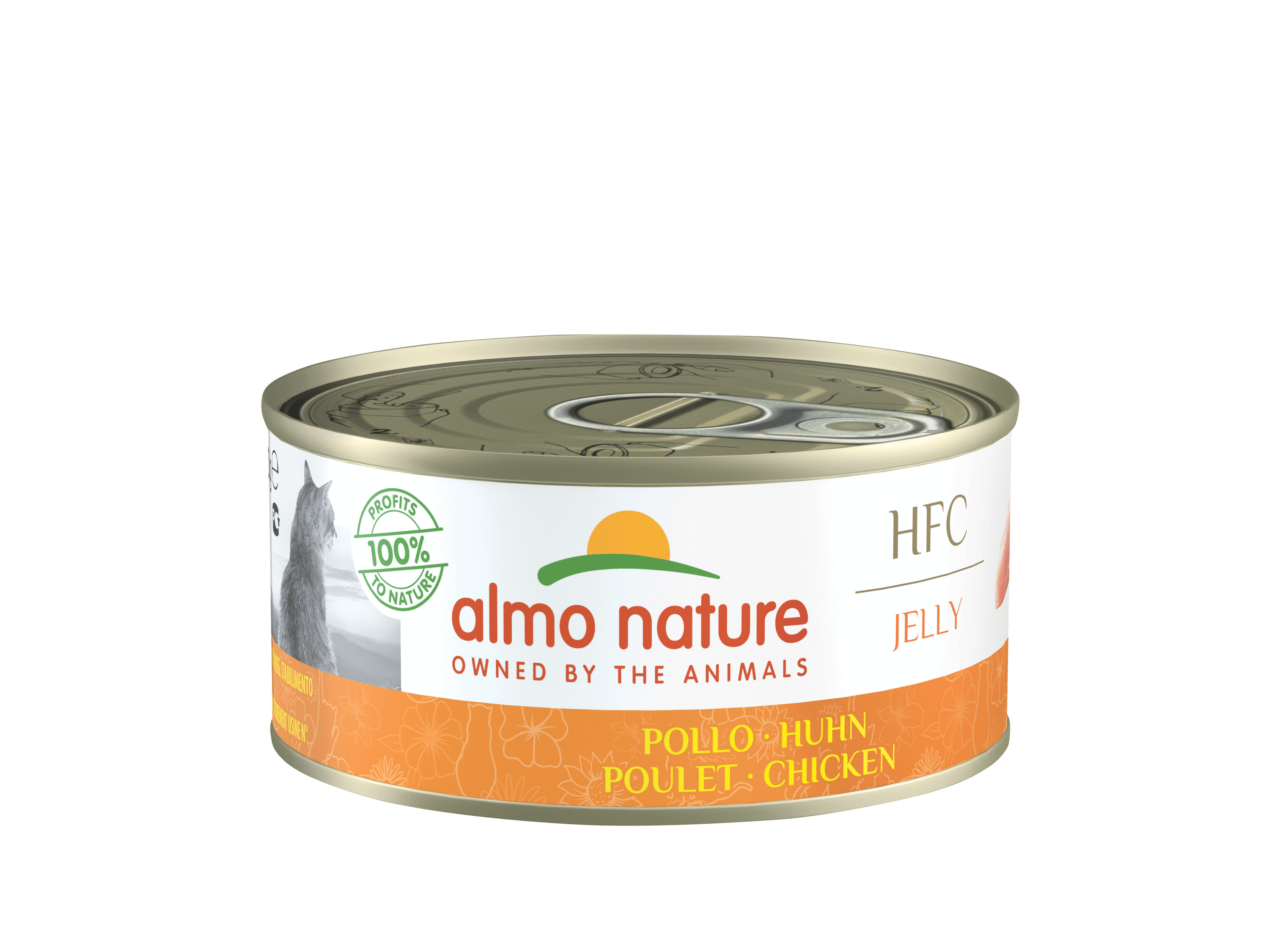 Afbeelding van 24x150 g Jelly kip natvoer kat (150 g) Almo Nature