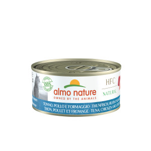 Almo Nature HFC Natural met tonijn, kip en kaas nat kattenvoer 12 x 150 gr