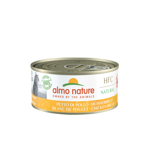 Almo Nature Almo Nature HFC Natural kippenborst natvoer kat (150 g) 12 x 150 g
